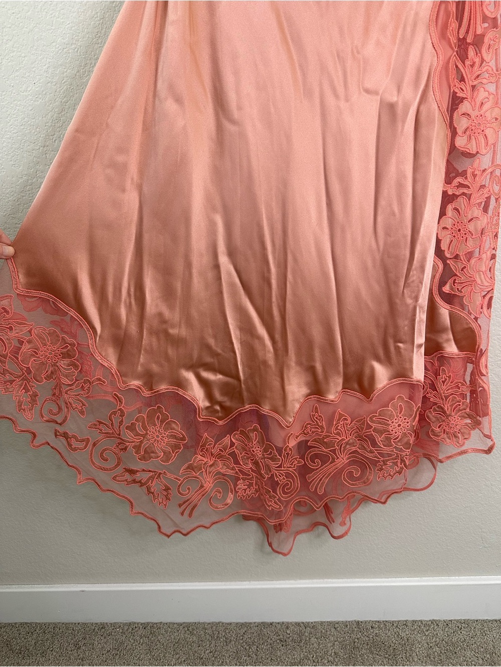 ULLA JOHNSON Kaia Open-Back Asymmetric Lace Silk Midi Pink Dress SZ US 6 NWT - Picture 5 of 10